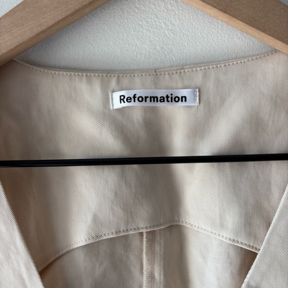 Reformation Devine twill Vest Sz 8 NWT - Picture 4 of 8